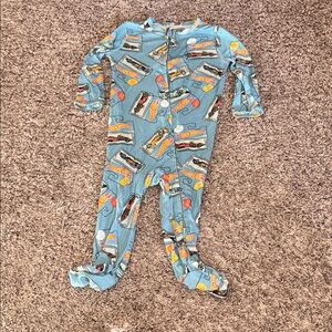 Hot wheels super soft double zipper sleeper size 3-6mo